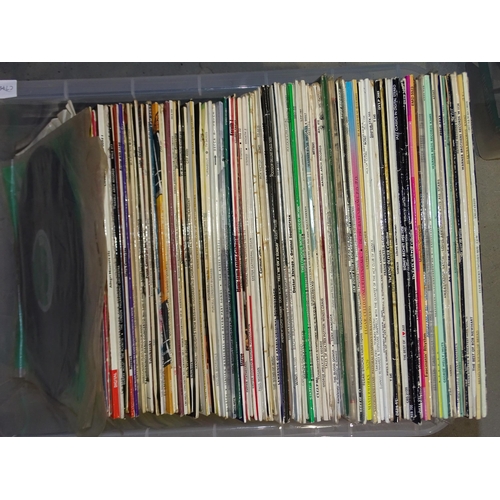 34 - A collection of approximately one hundred LP records, mainly classical, some jazz.