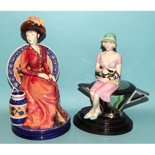 108 - A Kevin Francis/Peggy Davies Ceramics 'The Hannah Barlow Figurine' 33/500 and another 'The Young Sus... 