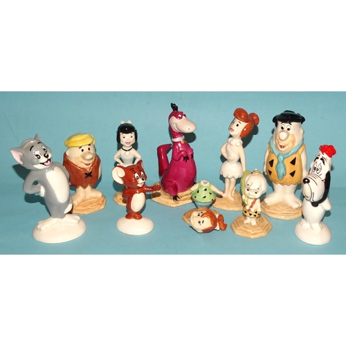 109 - Royal Doulton/John Beswick, The Flintstones, seven figures: 'Fred', 'Wilma', 'Pebbles', 'Barney', 'B... 