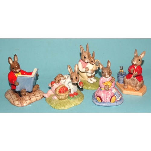 114 - A collection of fifteen Royal Doulton Bunnykins figures: 'Clarissa The Clown' DB331, 'Clarence The C... 