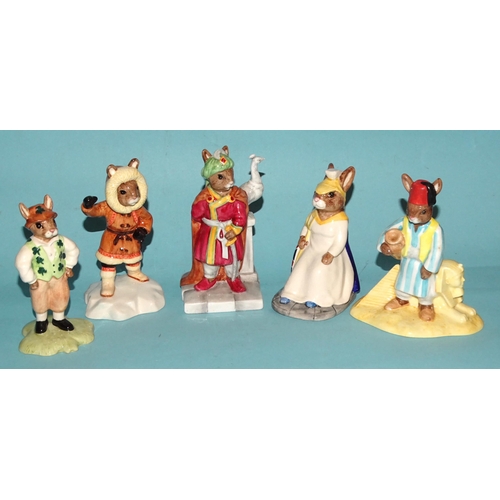 119 - A collection of eleven Royal Doulton Bunnykins figures: 'Eskimo' DB275, 'Arabian Nights' DB315 541/1... 