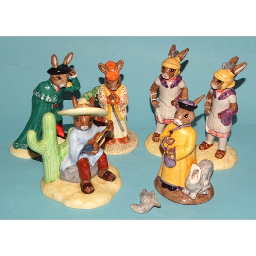 119 - A collection of eleven Royal Doulton Bunnykins figures: 'Eskimo' DB275, 'Arabian Nights' DB315 541/1... 