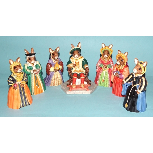 126 - Royal Doulton Bunnykins 'The Tudor Collection': 'Henry VIII' DB305, (no CofA), 'Catherine of Aragon'... 