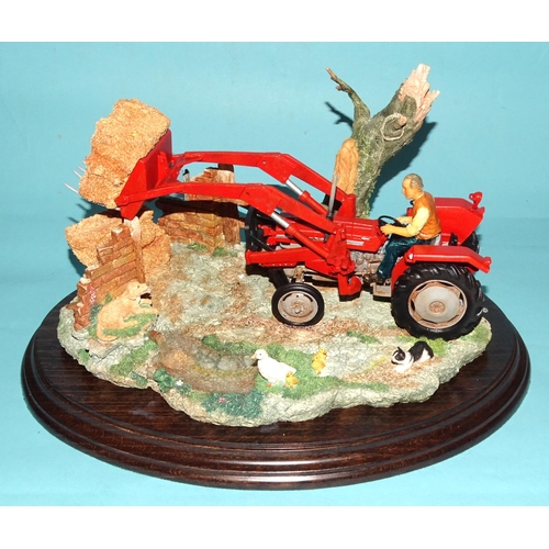 133 - Country Artists, a limited-edition sculpture 'Hay For The Day' by Keith Sherwin, no.464/650, on wood... 