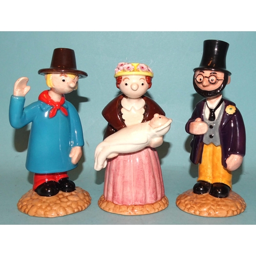 135 - Three Royal Doulton Disney Classics figures: 'Captain Hook' PAN4, 'Tramp' FC8 0007/1500 and 'Lady' F... 