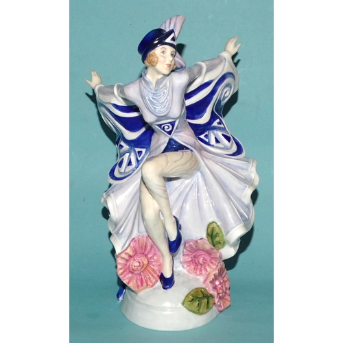 153 - A limited-edition Royal Doulton figurine from the Butterfly Ladies series, 'Holly Blue' HN4847, with... 