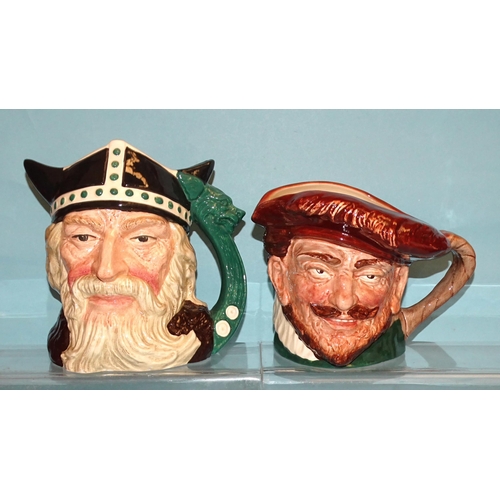 159 - A collection of twenty-one Royal Doulton character jugs, including 'Bacchus' D6499, 'Long John Silve... 