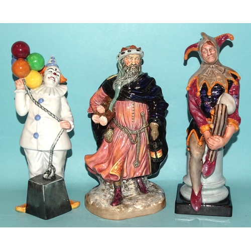 84 - A collection of six Royal Doulton figurines: 'Good King Wenceslas' HN2118, (small chip to crown), 'T... 