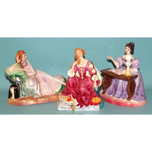 87 - A collection of six Peggy Davies Janus Pottery figurines from the 'The Illustrious Ladies of the Sta... 