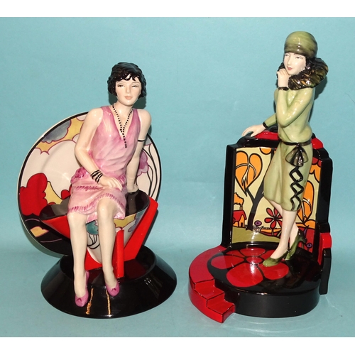 92 - A Kevin Francis/Peggy Davies Ceramics the 'Clarice Cliff Centre Stage' figurine 408/500, with CofA, ... 