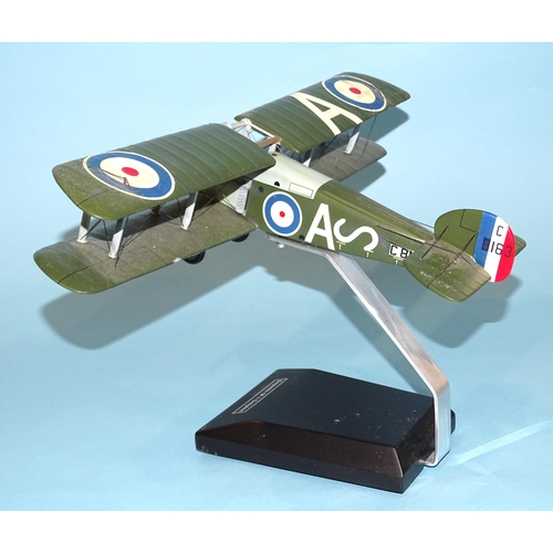 641 - A Thomas Gunn Sopwith 5F.1 Dolphin biplane CB163A, on stand, (boxed, no packing).