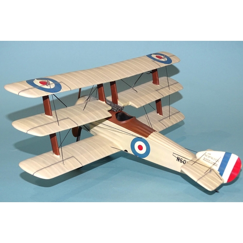 647 - A Thomas Gunn Sopwith Triplane N500, (cream version), (boxed).