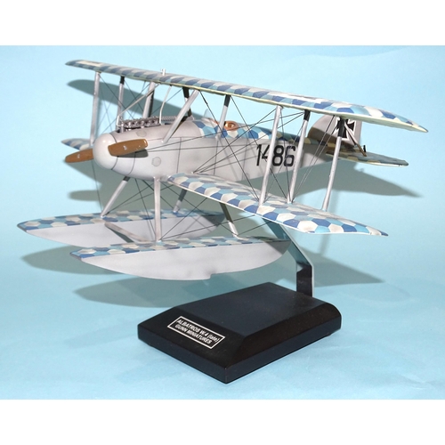 650 - A Thomas Gunn Albatross W.4 1486 biplane, (late version), on stand, (boxed).