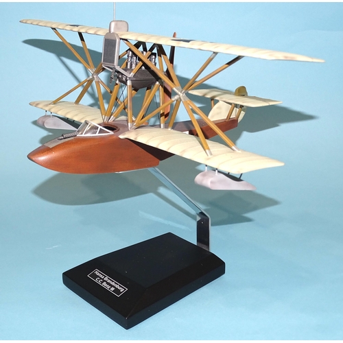 653 - A Thomas Gunn Hanza Brandenburg CC Benz III seaplane 946, with stand, (boxed).