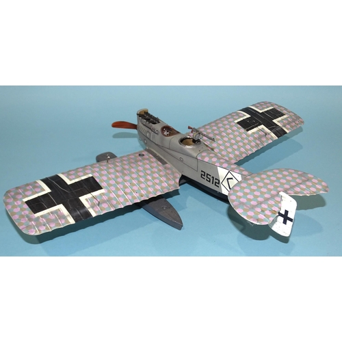 656 - A Thomas Gunn Hansa-Brandenburg W.29 seaplane 2512, with mat, trolley, wheels and stand, (boxed).... 