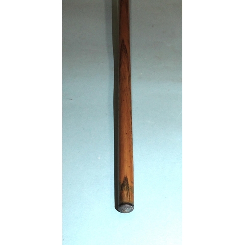 666 - The Melbourne Inman Cue, 57½'' long, 15½oz weight, with ivorine 'young photograph' badge, (no case).... 