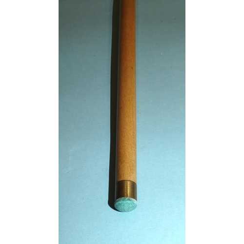 669 - A collection of three snooker cues: 'The Camkin Cue' 58'' 17½oz, 'Joe Davis 146' with red and white ... 