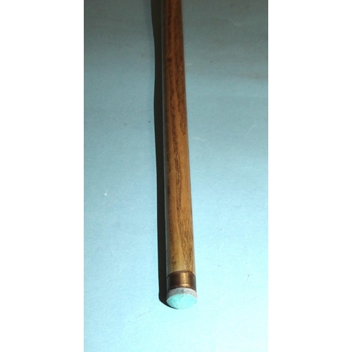 672 - A collection of three snooker cues: 'The Royal Presentation Cue', 57'' 19oz, 'The Joe Davis 147' cue... 