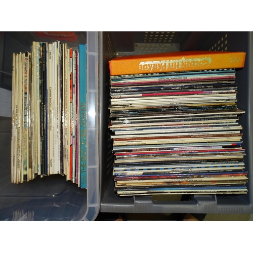 704 - A collection of approximately 120 LP records, (various genres of music).