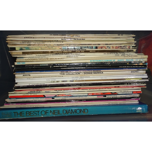 704 - A collection of approximately 120 LP records, (various genres of music).