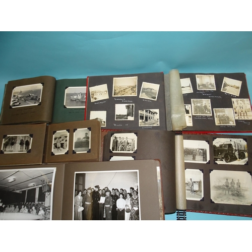 95 - Four albums of photographs of post-WWII military postings: Cyprus, India, North Africa, etc. and an ... 