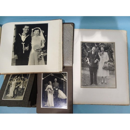 96 - Four 20th century wedding albums.