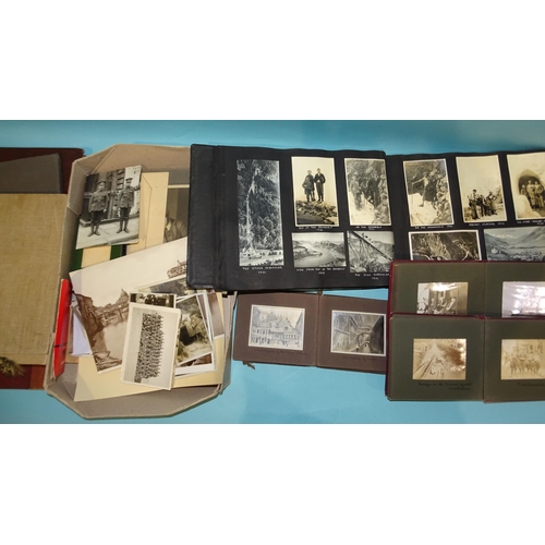 98 - WITHDRAWNA large quantity of mainly early-20th century family photographs, in albums and loose, Euro... 