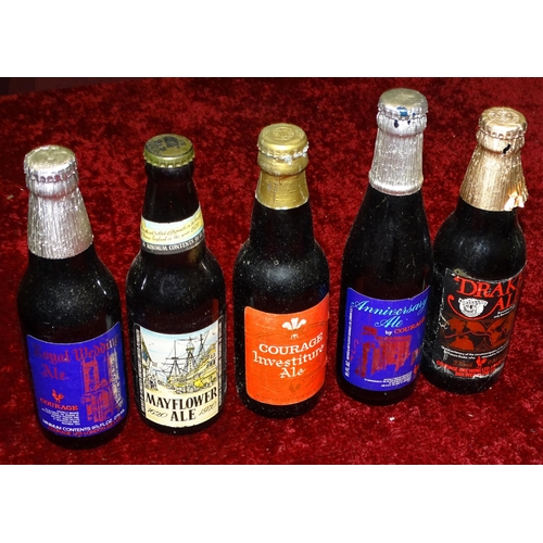68 - A collection of sixteen various commemorative unopened bottled ales: Simonds 1947 Royal Wedding, Sim... 