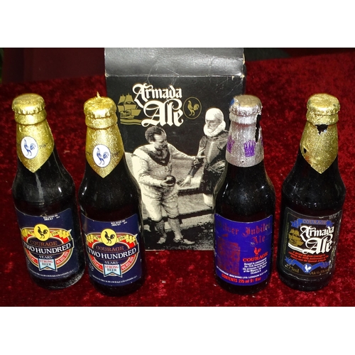 68 - A collection of sixteen various commemorative unopened bottled ales: Simonds 1947 Royal Wedding, Sim... 