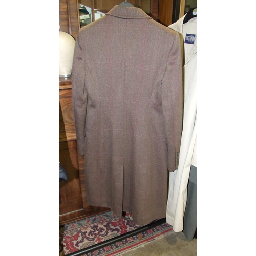 18 - A Tommy Hilfiger lady's tweed long jacket, approximately size 8 and a Laure Ashley black linen jacke... 