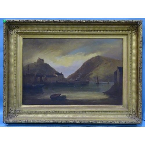 11 - George Henry Jenkins (1843-1914) CORNISH FISHING VILLAGE Signed oil on canvas, 51 x 76cm.... 