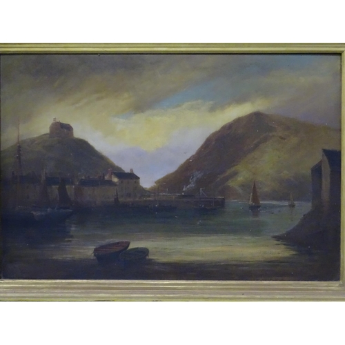 11 - George Henry Jenkins (1843-1914) CORNISH FISHING VILLAGE Signed oil on canvas, 51 x 76cm.... 