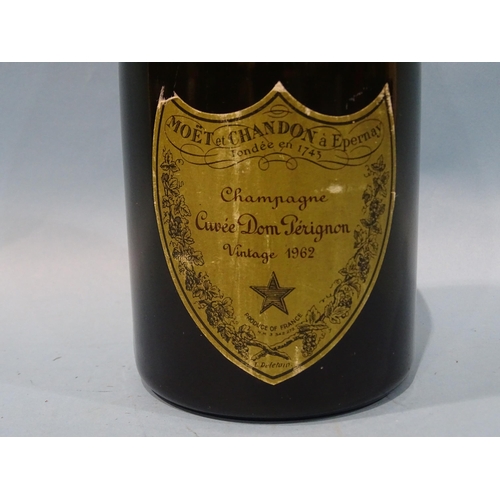 215 - Moët et Chandon Cuvée Dom Perignon, Vintage 1962, (label scuffed, one corner lacking, fo... 