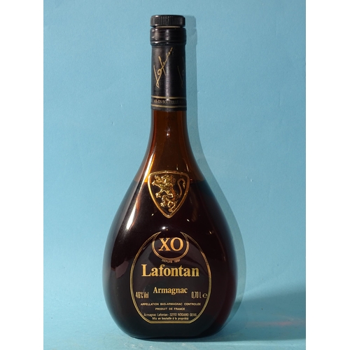 233 - Lafontan XO Armagnac, 40% vol, 70cl, one bottle.