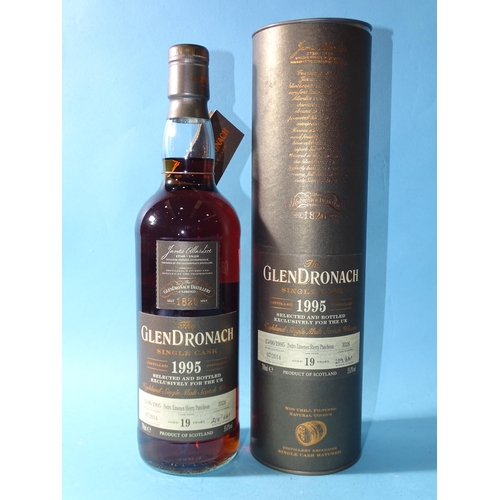 237 - The Glendronach Highland Single Malt Scotch Whisky, single cask 1995, distilled 07/2014 aged 19 year... 