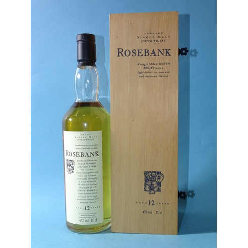 238 - Rosebank 'Flora & Fauna' Lowland Single Malt Scotch Whisky, Aged 12 years, 43% vol, 70cl, in ori... 