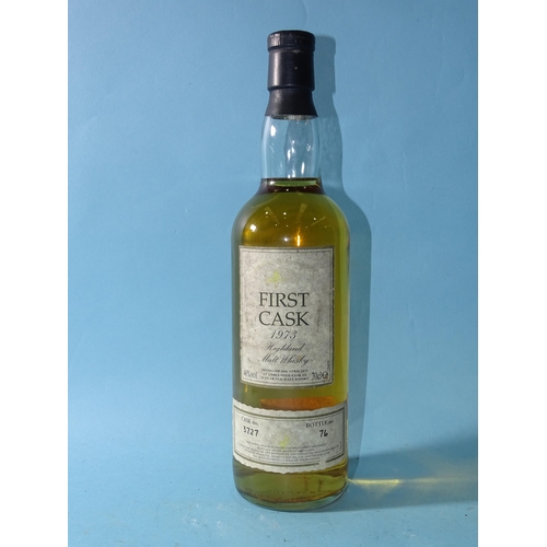 240 - First Cask 1973 Highland Malt Whisky, cask no.3727, bottle no.76, distilled Macduff Distillery, 46% ... 