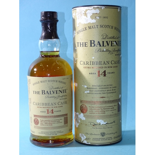 241 - The Balvenie Single Malt Scotch Whisky Caribbean Cask, Aged 14 years, 43% vol, 70cl, in cardboard sl... 