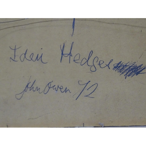 29 - John V Owen (1928-2020) IDEN HEDGES (SUSSEX)  Signed oil on board, inscribed, titled and dated '72, ... 
