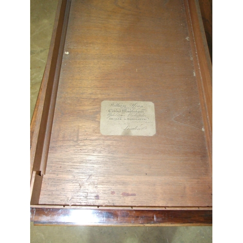 79 - A good-quality George IV rosewood occasional table, the rectangular top with an end frieze drawer, o... 