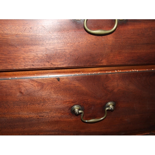 103 - An early-19th century mahogany chiffonier, the shelved back above a frieze drawer and two cupboard d... 