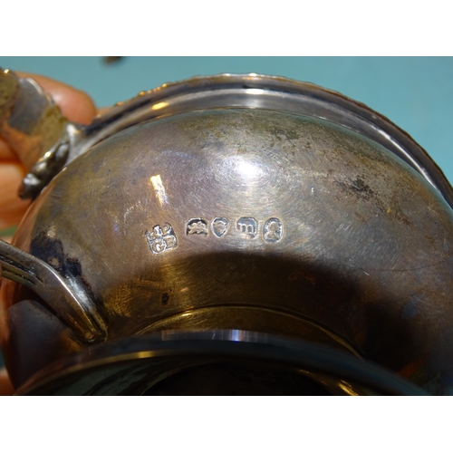 488 - A Georgian silver mustard pot of baluster form, Richard Pearce & George Burrows, London 1827, __... 