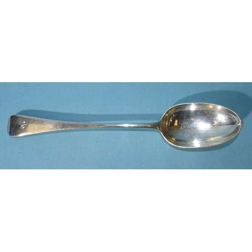 495 - A late-Victorian Old English pattern silver basting spoon, Charles Stuart Harris, London 1893, ___5.... 