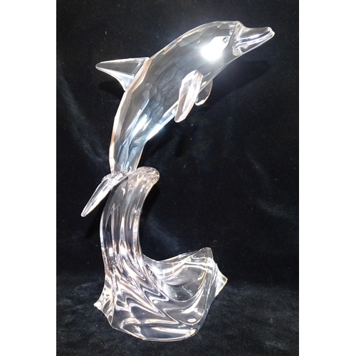 88 - A cased Swarovski Crystal Giants sculpture 'Maxi Dolphin', (with outer packaging).