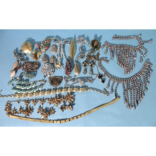 224 - A quantity of costume jewellery by Trifari, Sara Coventry and others.