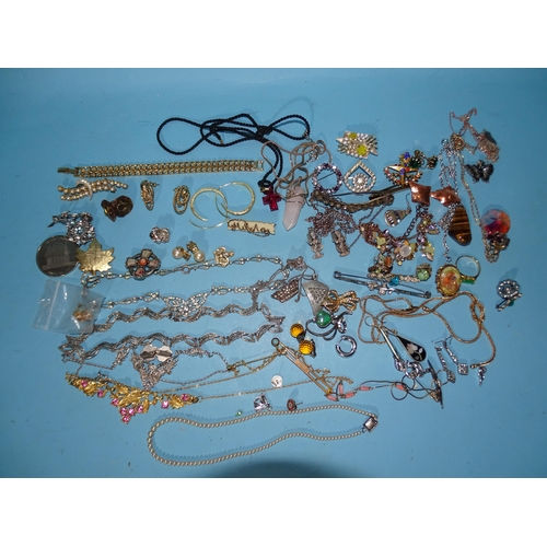 238 - A large quantity of vintage and later costume jewellery, (some boxed).