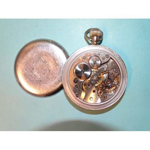 86 - A Recta British military GSTP pocket watch stamped GSTP F067670, with Recta signed movement, (runnin... 