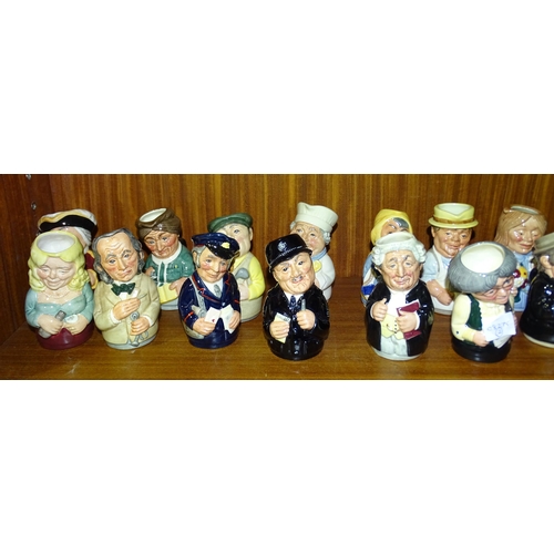 101 - A collection of Royal Doulton small character jugs, 