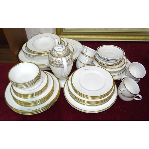 58 - A collection of Minton, Royal Doulton and other tea ware and dinner ware, including the Golden Herit... 