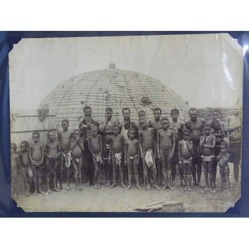 115 - An album of 192 (approx.) photographs of mainly African tribes people, including early-20th century ... 